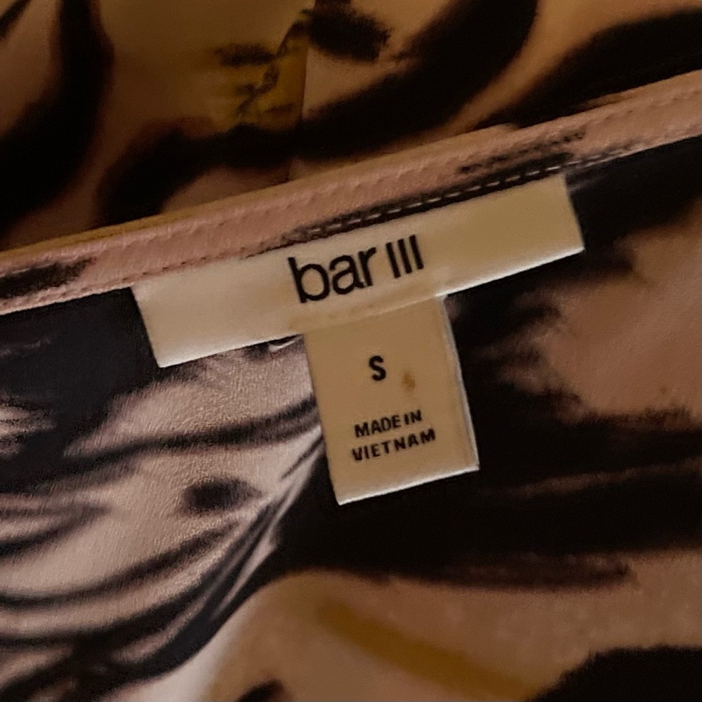 Bar III Zebra Print Maxi Wrap Dress - Picture 10 of 12